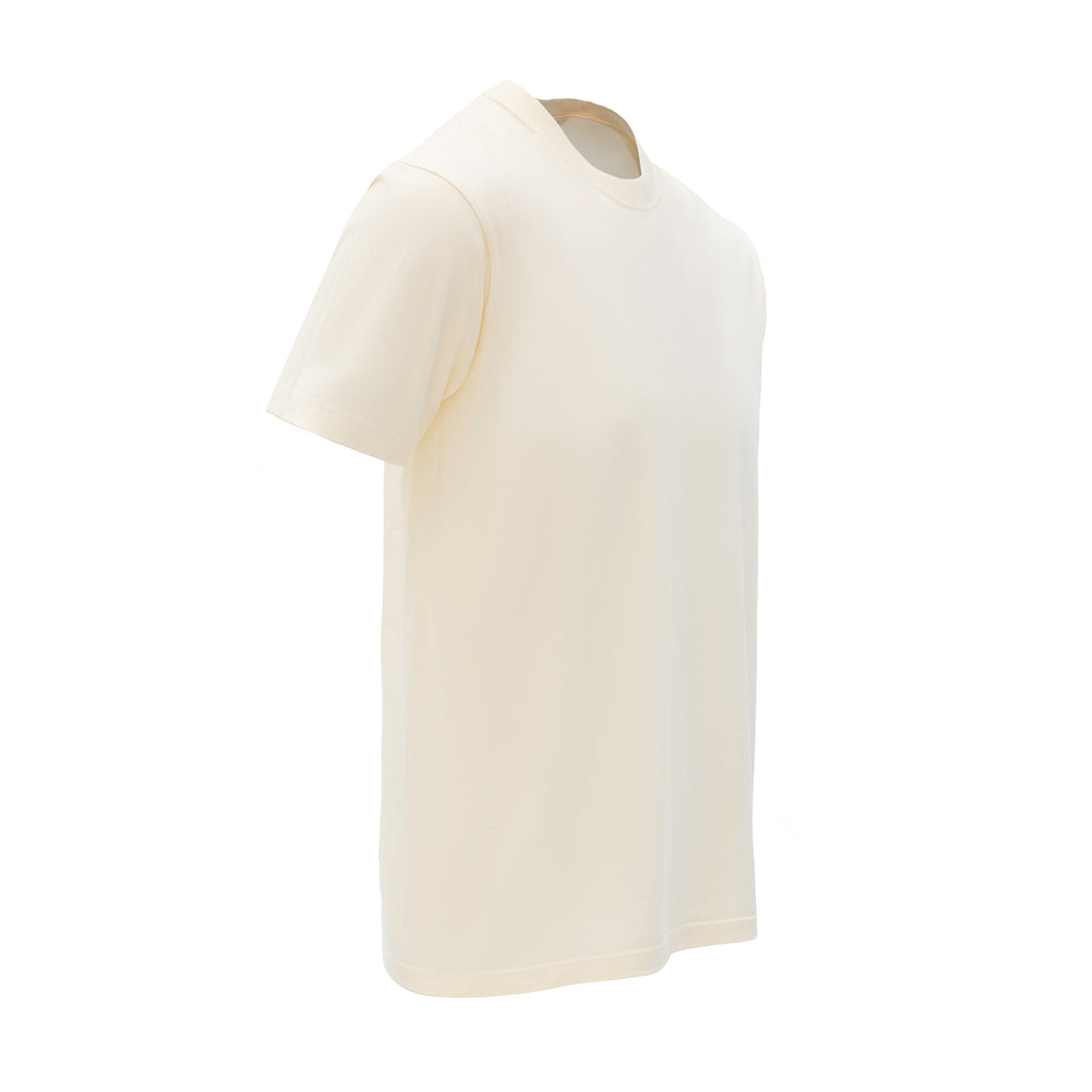 180G Combed Cotton T-Shirt - Beige