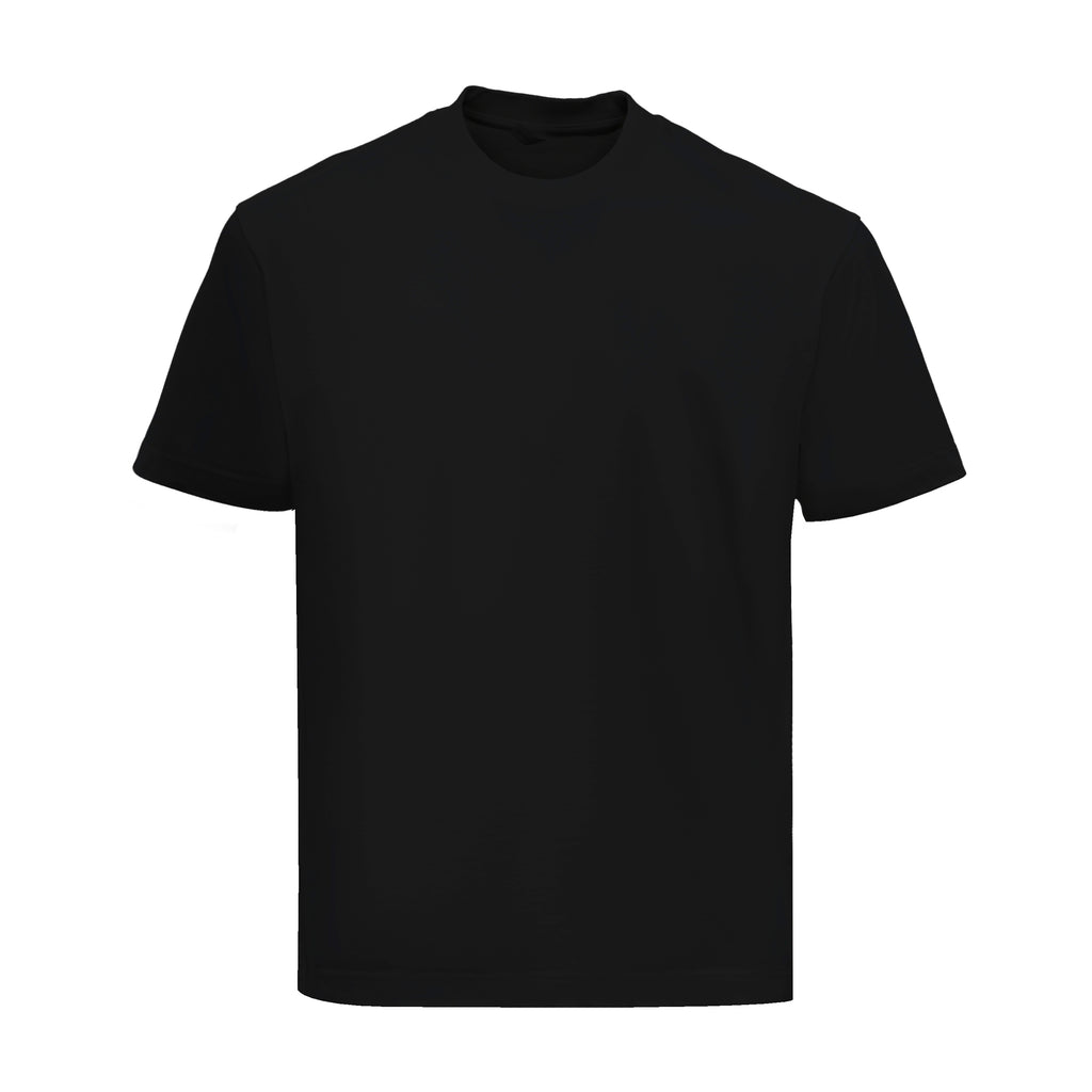 180G Combed Cotton T-Shirt - Black