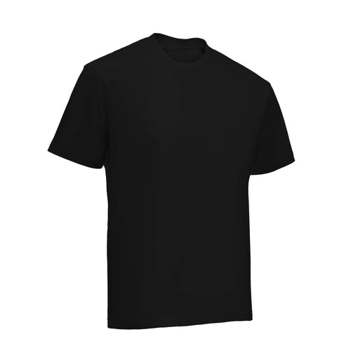180G Combed Cotton T-Shirt - Black